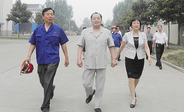 原河南省副省長劉新民-鄭州市委常委、組織部長高建慧在公司視察工作