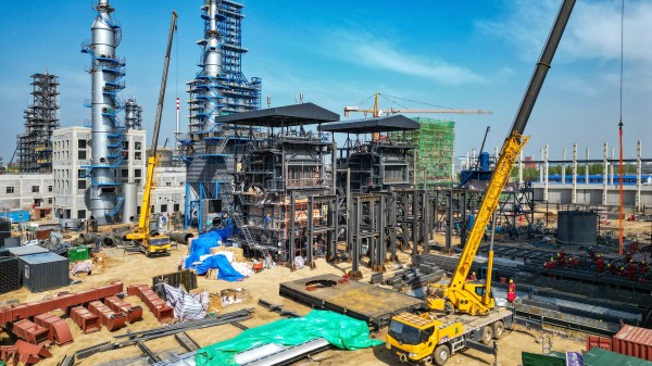 直擊一線！鄭鍋針狀焦余熱鍋爐項目建設全面提速